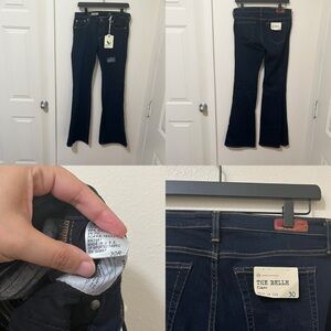 •AG ADRIANO GOLDSCHMIED• The Belle Flare Jeans Dark Blue